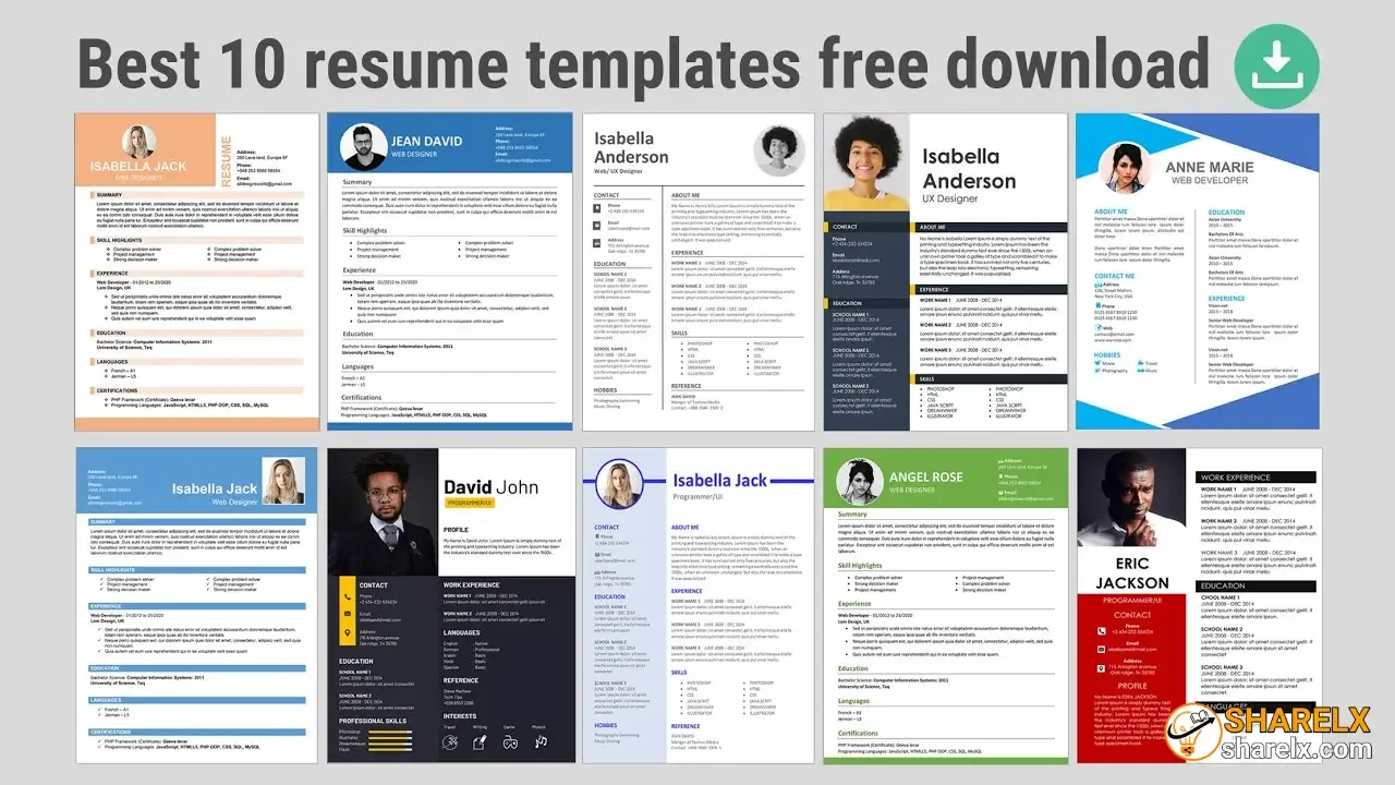Best Free Resume Templates for Download (ATS-Friendly & Modern Layouts)